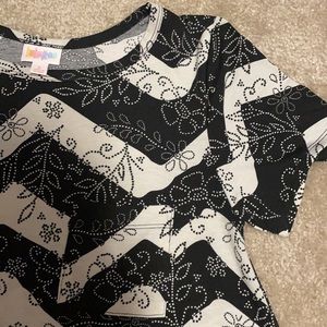LuLaRoe black and white dress